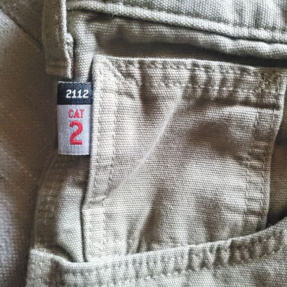 Carhartt Fire Resistant Cat 2 Original Fit FR Tan Work Pants Men's 38 X 34 - Picture 9 of 15
